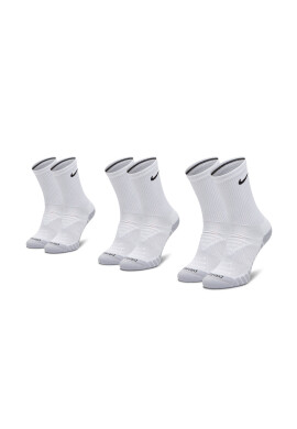 Nike Комплект 3 чифта дълги чорапи мъжки SX5547 Бял - Pepit.bg