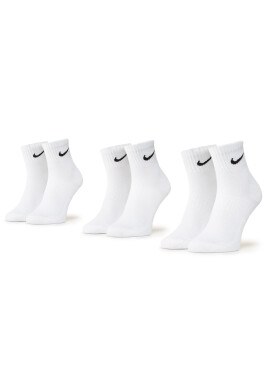 Nike Комплект 3 чифта дълги чорапи мъжки SX7667 100 Бял - Pepit.bg