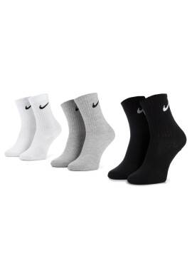 Nike Комплект 3 чифта дълги чорапи мъжки SX7676 901 Бял - Pepit.bg