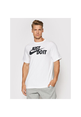 Nike Тишърт Just Do It Swoosh AR5006 Бял Regular Fit - Pepit.bg
