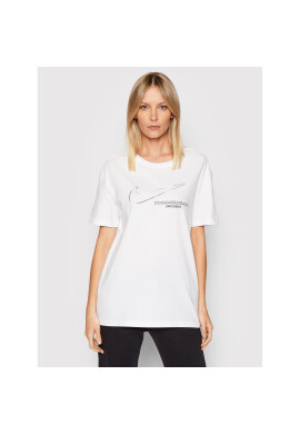 Nike Тишърт Swoosh DB9811 Бял Loose Fit - Pepit.bg