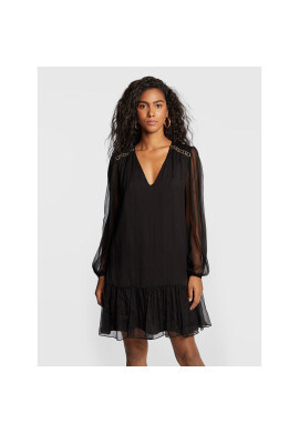 Nissa Коктейлна рокля RS13461 Черен Regular Fit - Pepit.bg