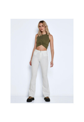Noisy May Дънки Sallie 27019305 Бял Slim Fit - Pepit.bg