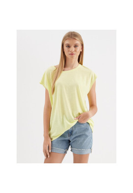 Noisy May Тишърт Mathilde 27002573 Жълт Oversize - Pepit.bg