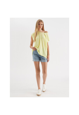 Noisy May Тишърт Mathilde 27002573 Жълт Oversize - Pepit.bg