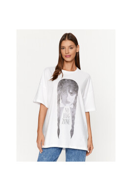 Noisy May Тишърт Curly 27029688 Бял Oversize - Pepit.bg