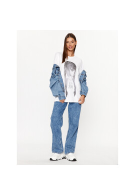 Noisy May Тишърт Curly 27029688 Бял Oversize - Pepit.bg