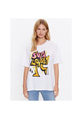 Noisy May Тишърт Ida 27024415 Бял Oversize - Pepit.bg