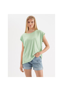 Noisy May Тишърт Mathilde 27002573 Зелен Oversize - Pepit.bg