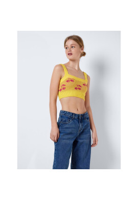 Noisy May топ Cosmic 27024611 Жълт Regular Fit - Pepit.bg