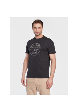 North Sails Тишърт 692815 Черен Regular Fit - Pepit.bg