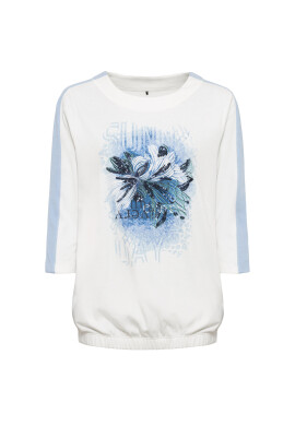 Olsen Суитшърт 11201477 Бял Regular Fit - Pepit.bg