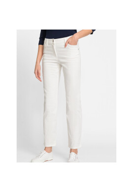 Olsen Текстилни панталони 14002067 Бял Regular Fit - Pepit.bg