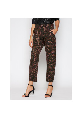 One Teaspoon Дънки тип Boyfriend Leopard Sinner 23486 Кафяв Relaxed Fit - Pepit.bg