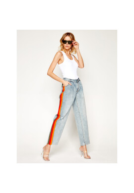 One Teaspoon Дънки тип Relaxed Fit Montana Stripe Smitha 22936 Син Relaxed Fit - Pepit.bg