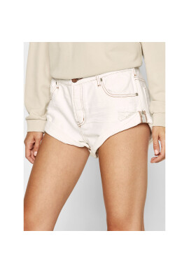 One Teaspoon Дънкови шорти Bandits 22971 Бял Relaxed Fit - Pepit.bg