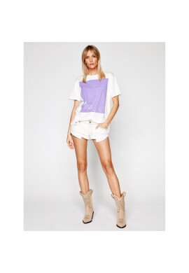One Teaspoon Тишърт Bf Tee 23889 Бял Regular Fit - Pepit.bg