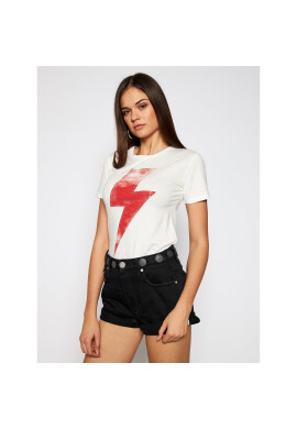 One Teaspoon Тишърт Lightening 23886 Бял Slim Fit - Pepit.bg