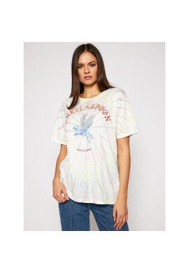 One Teaspoon Тишърт Tie Dye Bower 23888 Бял Relaxed Fit - Pepit.bg