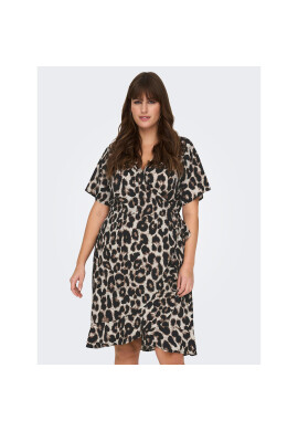 ONLY Carmakoma Рокля 15252210 Бял Regular Fit - Pepit.bg