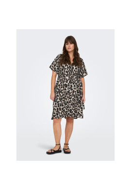 ONLY Carmakoma Рокля 15252210 Бял Regular Fit - Pepit.bg