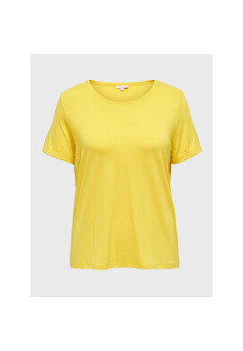 ONLY Carmakoma Тишърт 15238147 Жълт Regular Fit - Pepit.bg