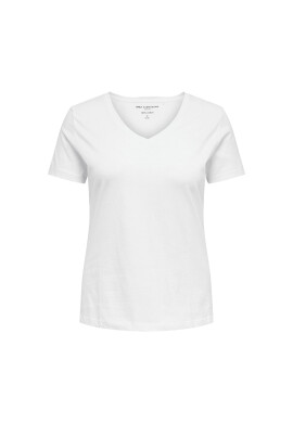 ONLY Carmakoma Тишърт 15285965 Бял Regular Fit - Pepit.bg