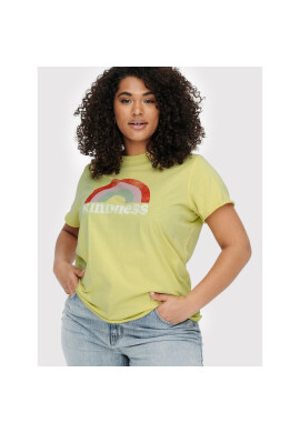 ONLY Carmakoma Тишърт Miko 15258865 Жълт Regular Fit - Pepit.bg