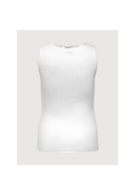 ONLY Carmakoma топ Ruffle 15206253 Бял Regular Fit - Pepit.bg