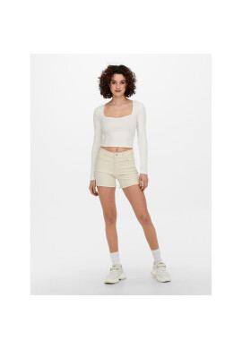 ONLY Дънкови шорти 15196303 Екрю Regular Fit - Pepit.bg