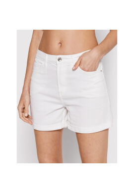 ONLY Дънкови шорти Vega 15230571 Бял Mom Fit - Pepit.bg