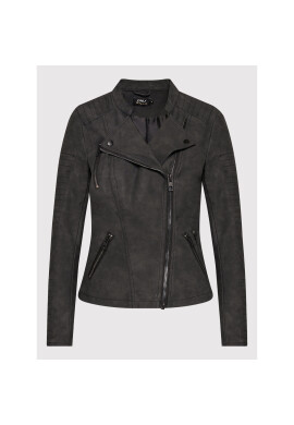 ONLY Яке от имитация на кожа Ava 15102997 Черен Regular Fit - Pepit.bg