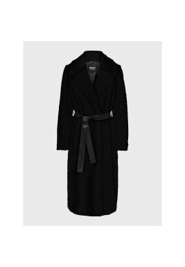 ONLY Кожено палто Bene 15262753 Черен Regular Fit - Pepit.bg