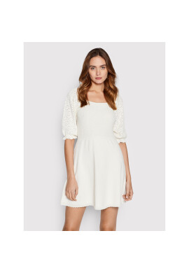 ONLY Плетена рокля Priscilla 15255613 Бял Regular Fit - Pepit.bg