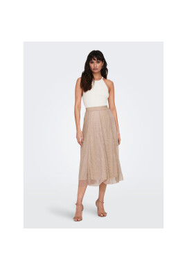 ONLY Плисирана пола 15258573 Бежов Regular Fit - Pepit.bg