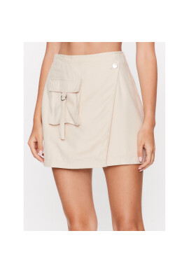 ONLY Мини пола 15295560 Екрю Regular Fit - Pepit.bg
