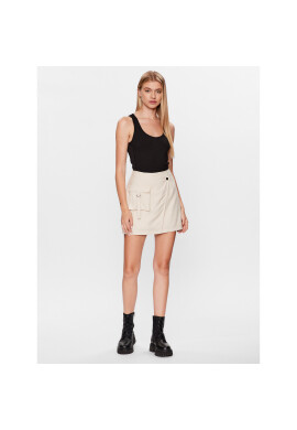 ONLY Мини пола 15295560 Екрю Regular Fit - Pepit.bg