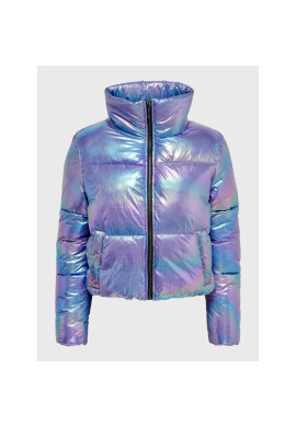 ONLY Пухено яке Celine 15261237 Виолетов Regular Fit - Pepit.bg