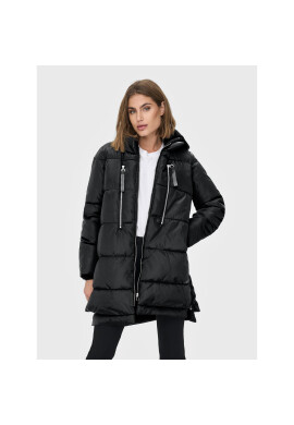 ONLY Пухено яке Nora 15230125 Черен Regular Fit - Pepit.bg