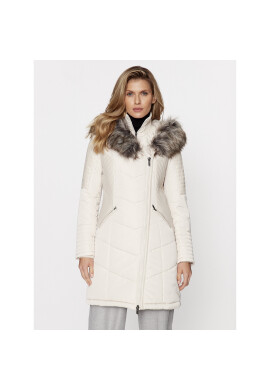 ONLY Пухено яке 15295396 Екрю Regular Fit - Pepit.bg