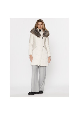 ONLY Пухено яке 15295396 Екрю Regular Fit - Pepit.bg