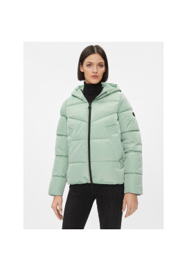 ONLY Пухено яке 15300257 Зелен Regular Fit - Pepit.bg