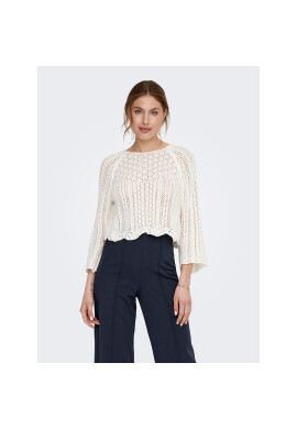 ONLY Пуловер Nola 15233173 Бял Regular Fit - Pepit.bg