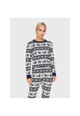 ONLY Пуловер Xmas 15272148 Тъмносин Regular Fit - Pepit.bg