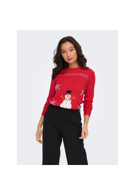 ONLY Пуловер Xmas Happy 15271075 Червен Regular Fit - Pepit.bg
