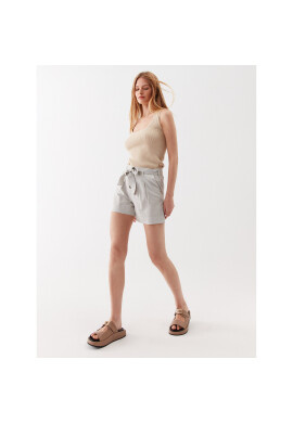 ONLY Шорти от плат 15199801 Сив Regular Fit - Pepit.bg