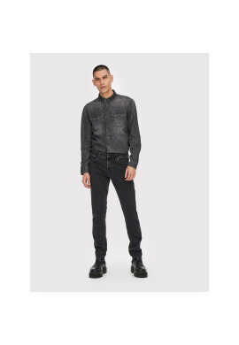 Only & Sons Дънки Weft 22021889 Черен Regular Fit - Pepit.bg