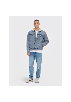 Only & Sons Дънково яке Louis 22022971 Син Regular Fit - Pepit.bg