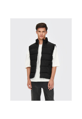 Only & Sons Елек Melvin 22022232 Черен Regular Fit - Pepit.bg
