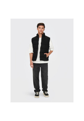 Only & Sons Елек Melvin 22022232 Черен Regular Fit - Pepit.bg